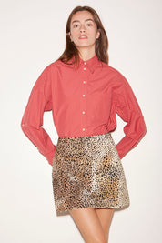 CHEMISE FIRST EN COTON ROUGE