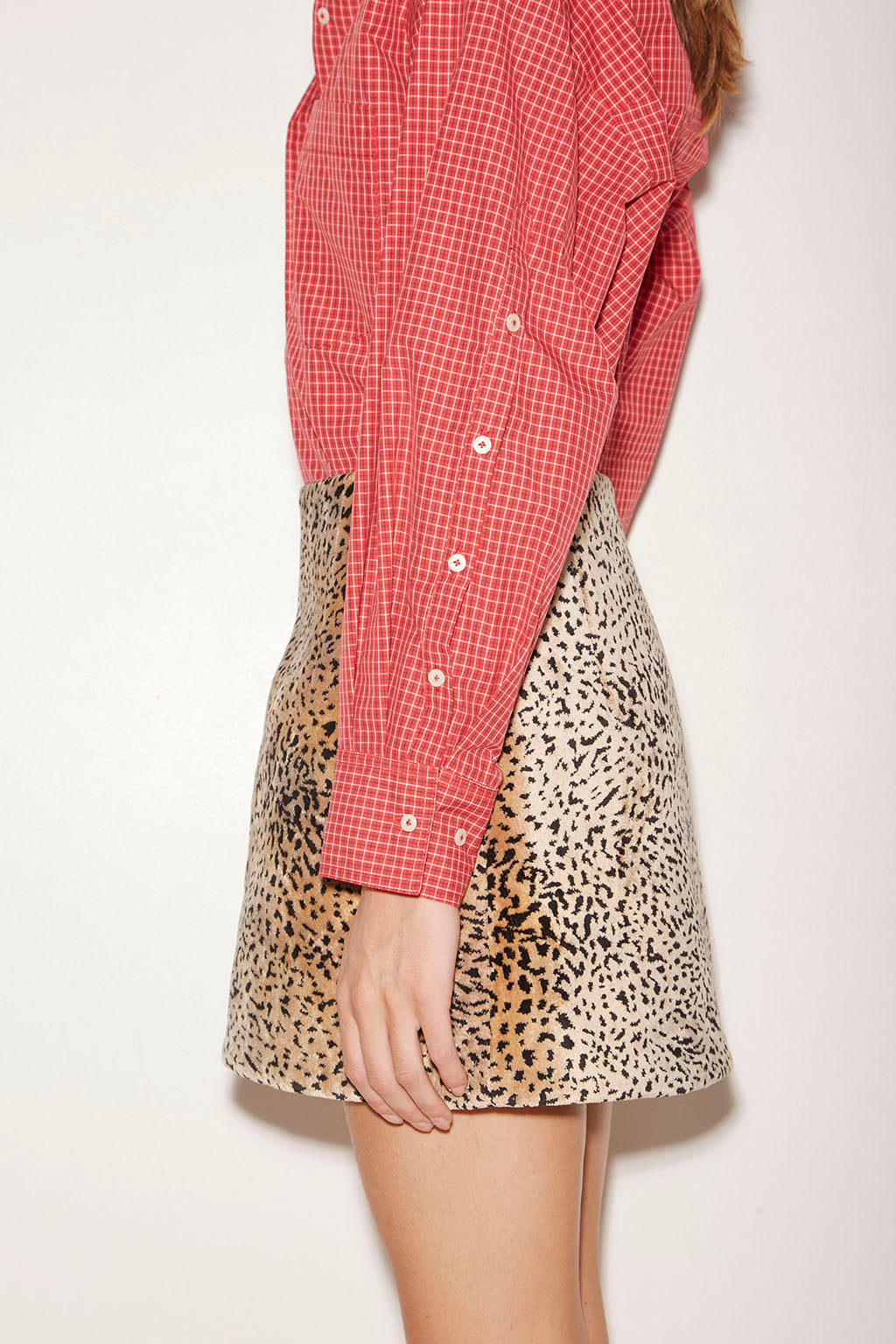 CHEMISE FIRST EN COTON ROUGE