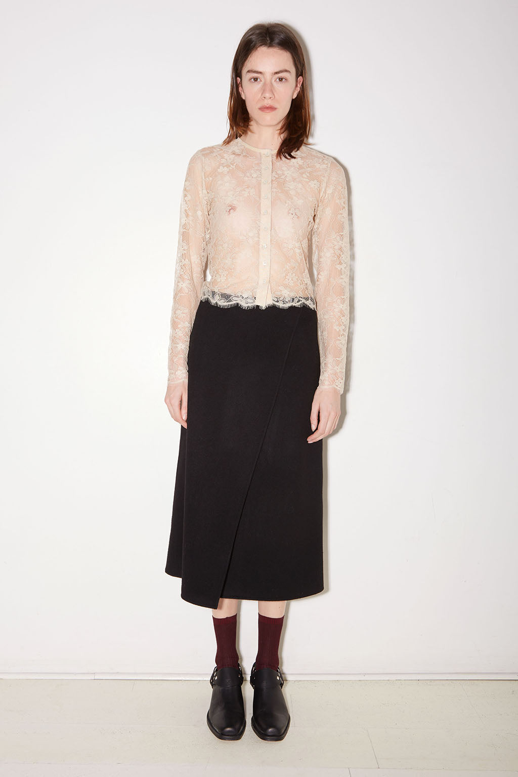 MARTIN WOOL SKIRT BLACK