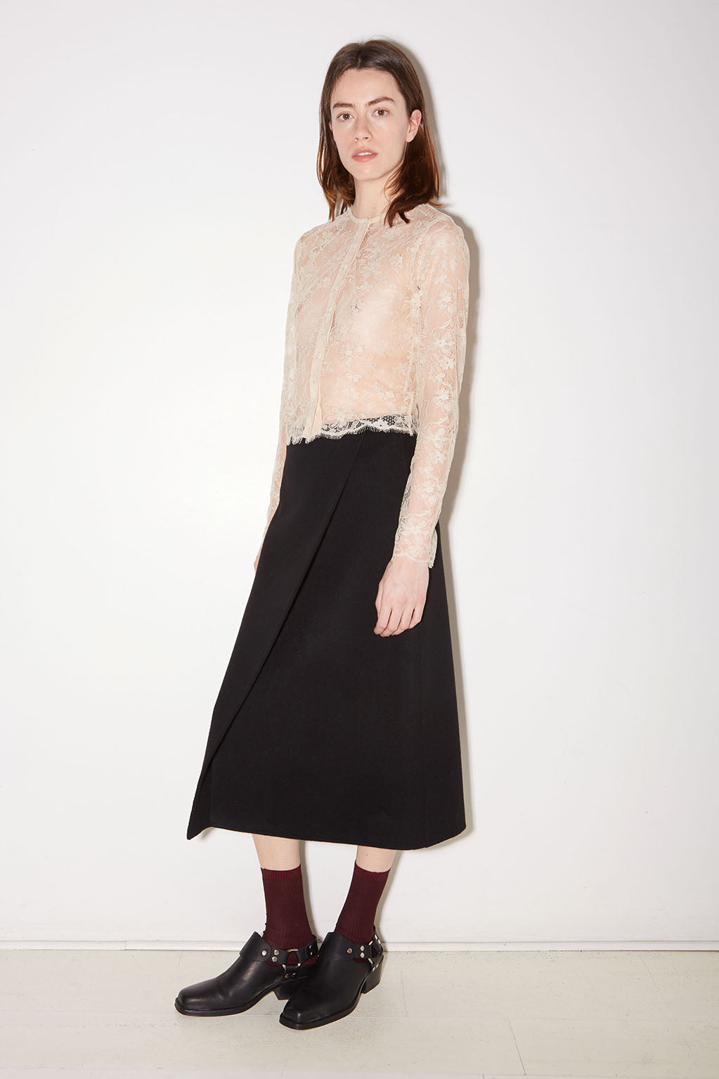 MARTIN WOOL SKIRT BLACK