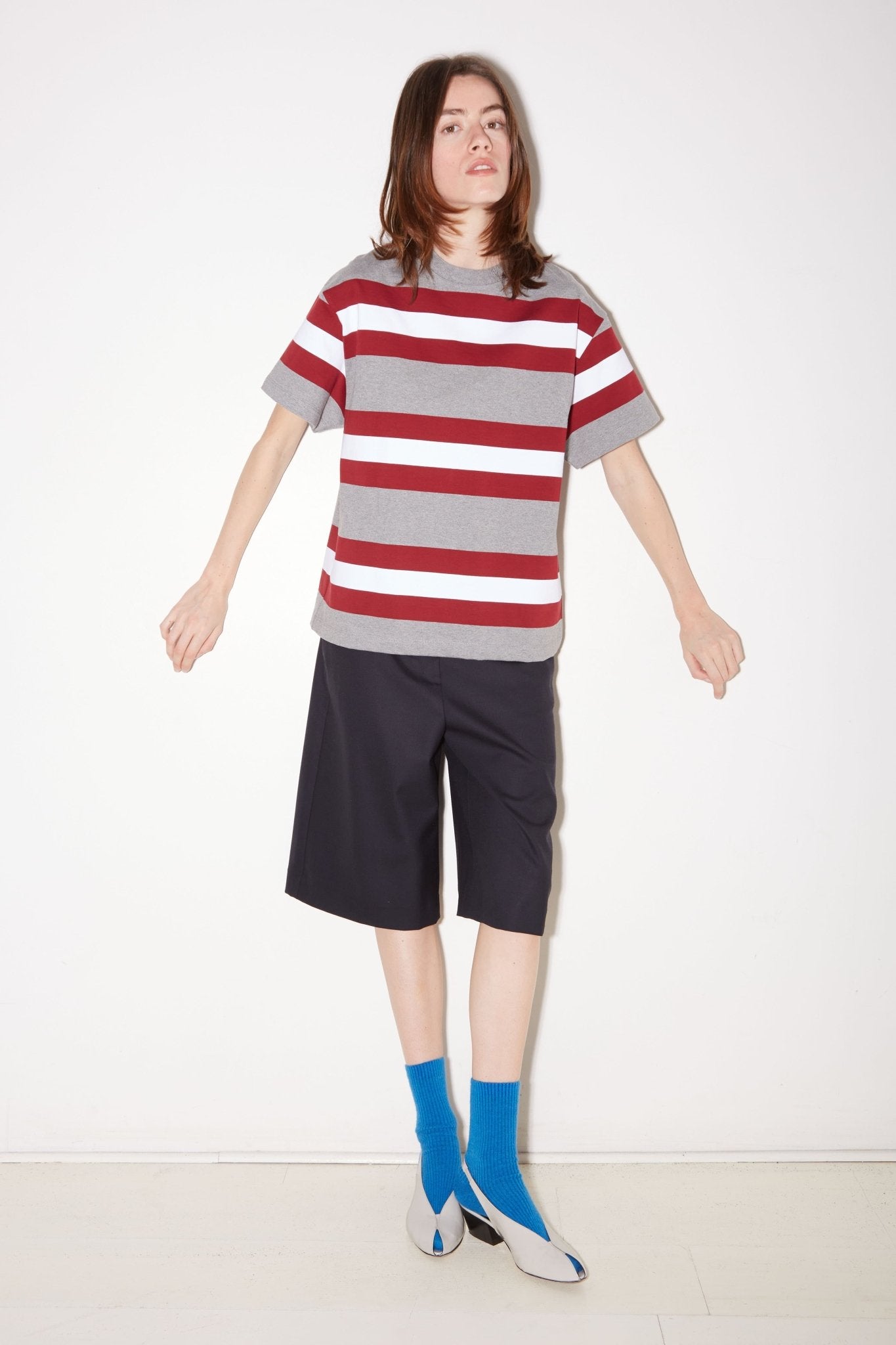 BERMUDA LEE EN LAINE NAVY - ROSEANNA