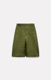 BERMUDA LEE EN SATIN FROISSÉ ARMY - ROSEANNA