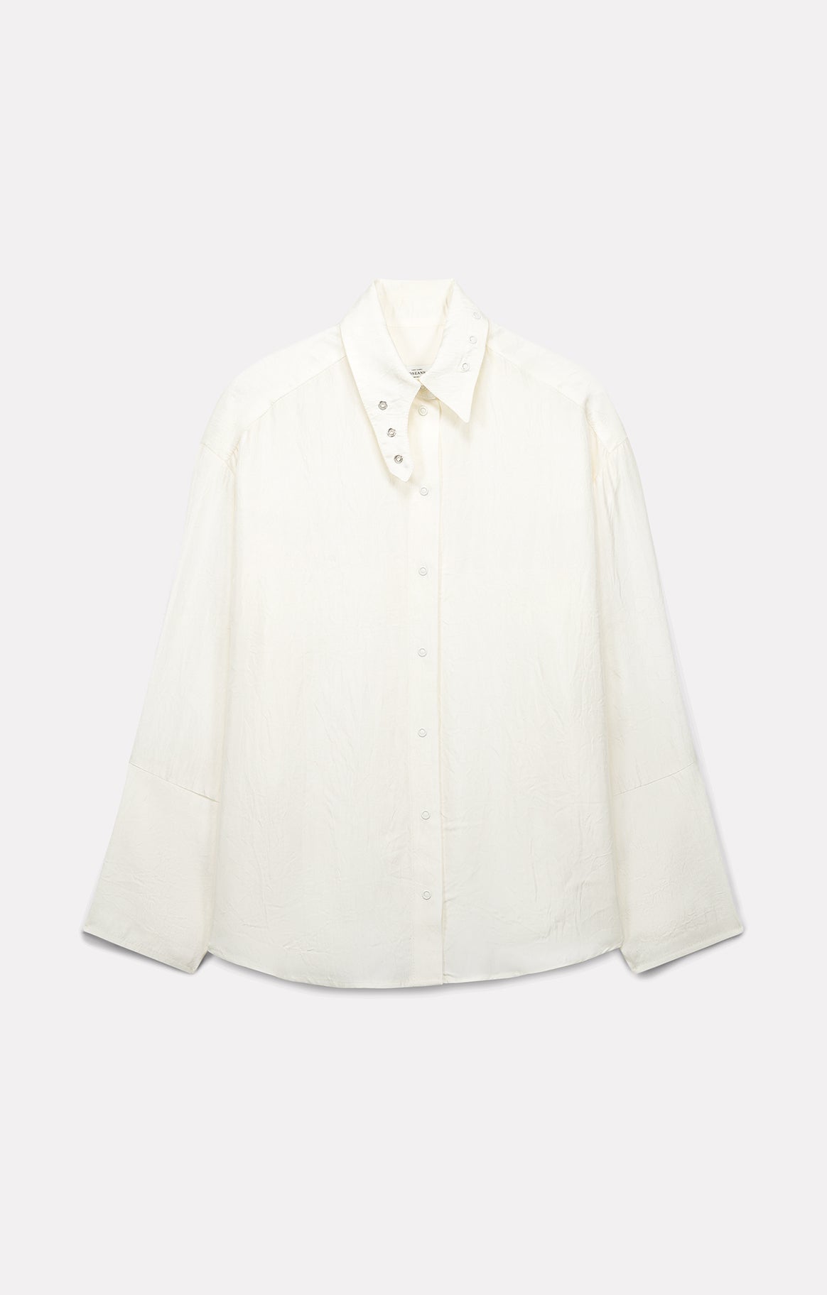 CHEMISE ALLY EN SATIN D'ACÉTATE IVOIRE - ROSEANNA