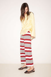 CHEMISE ALLY EN SATIN D'ACÉTATE JAUNE - ROSEANNA