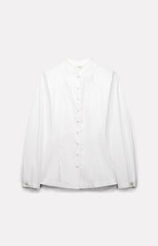 CHEMISE CINTRÉE CHARLENE EN POPELINE BLANC - ROSEANNA