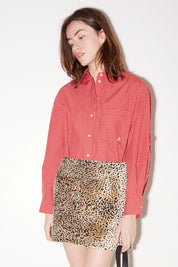 CHEMISE FIRST EN COTON ROUGE - ROSEANNA