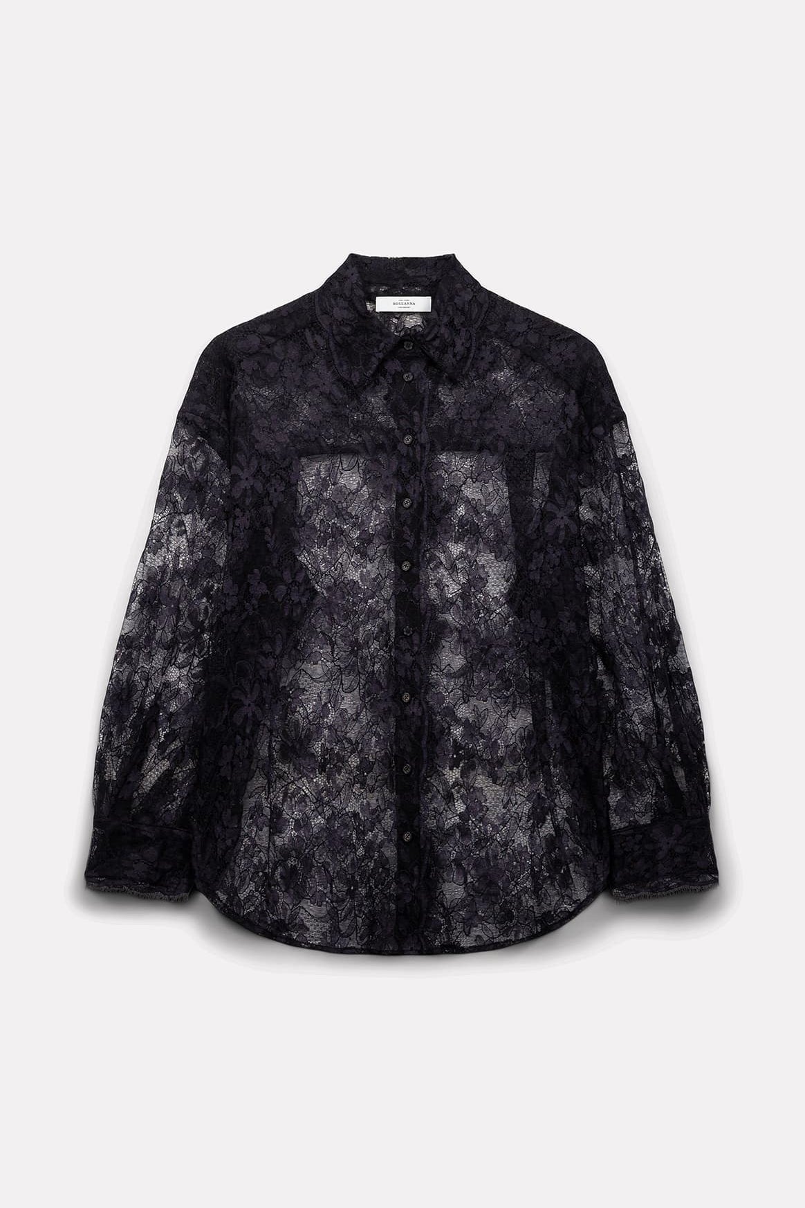 CHEMISE TISH EN DENTELLE NAVY - ROSEANNA