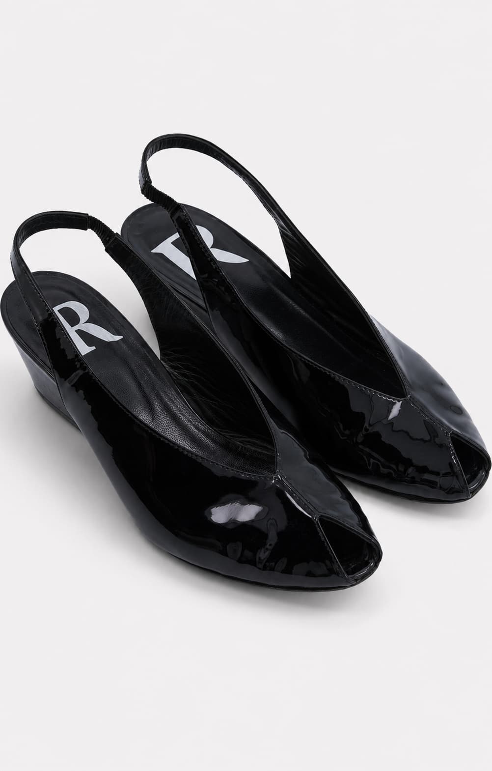 ESCARPINS SLINGBACK MONA NOIR - ROSEANNA