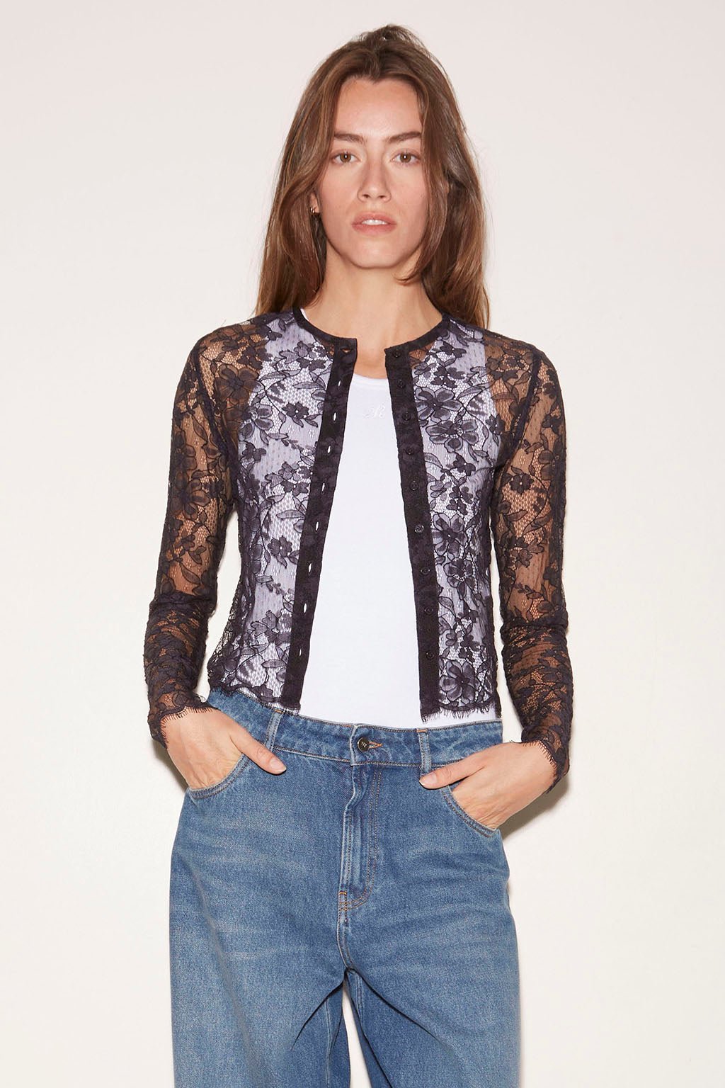 JEAN BARREL HILTON EN DENIM STONE - ROSEANNA