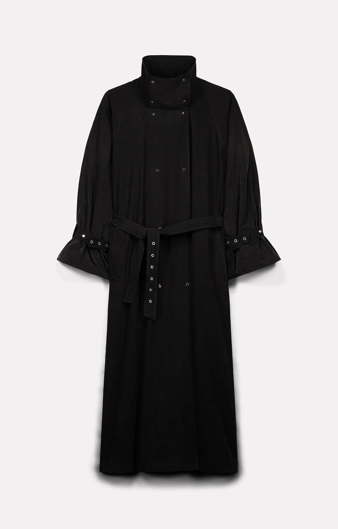 TRENCH YOKO EN COTON CHARBON EFFET STONE-WASHED - ROSEANNA