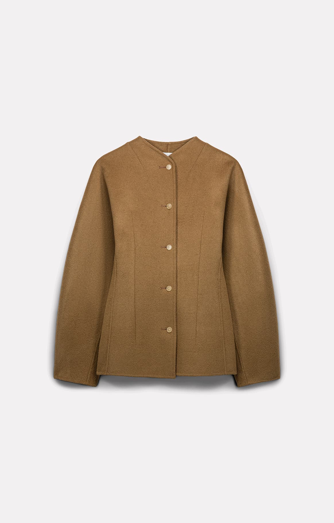 VESTE CHARLIE AJUSTÉE EN LAINE BEIGE - ROSEANNA