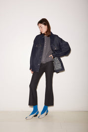 PANTALON DEAL EN LAINE ANTHRACITE - ROSEANNA
