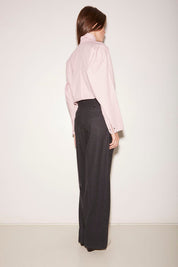 PANTALON OSCAR EN LAINE ANTHRACITE - ROSEANNA