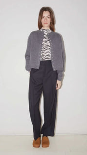 PANTALON DROIT BABE EN LAINE NAVY