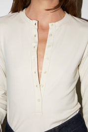 T-SHIRT TUNISIEN EN COTON OFFWHITE - ROSEANNA