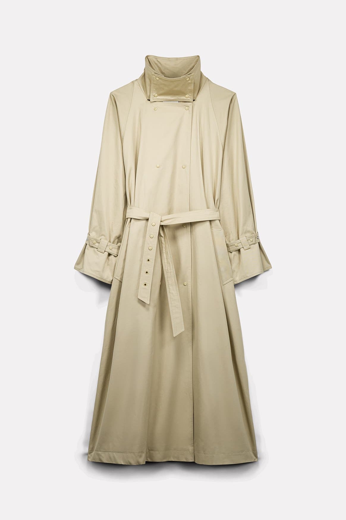 TRENCH YOKO EN GABARDINE DE COTON BEIGE - ROSEANNA