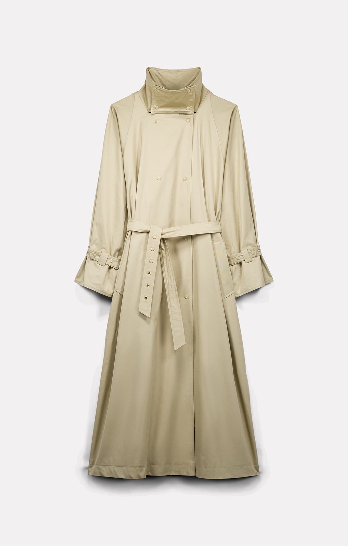 TRENCH YOKO EN GABARDINE DE COTON BEIGE - ROSEANNA