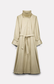 TRENCH YOKO EN GABARDINE DE COTON BEIGE - ROSEANNA