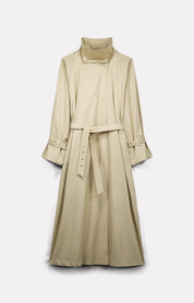 TRENCH YOKO EN GABARDINE DE COTON BEIGE - ROSEANNA