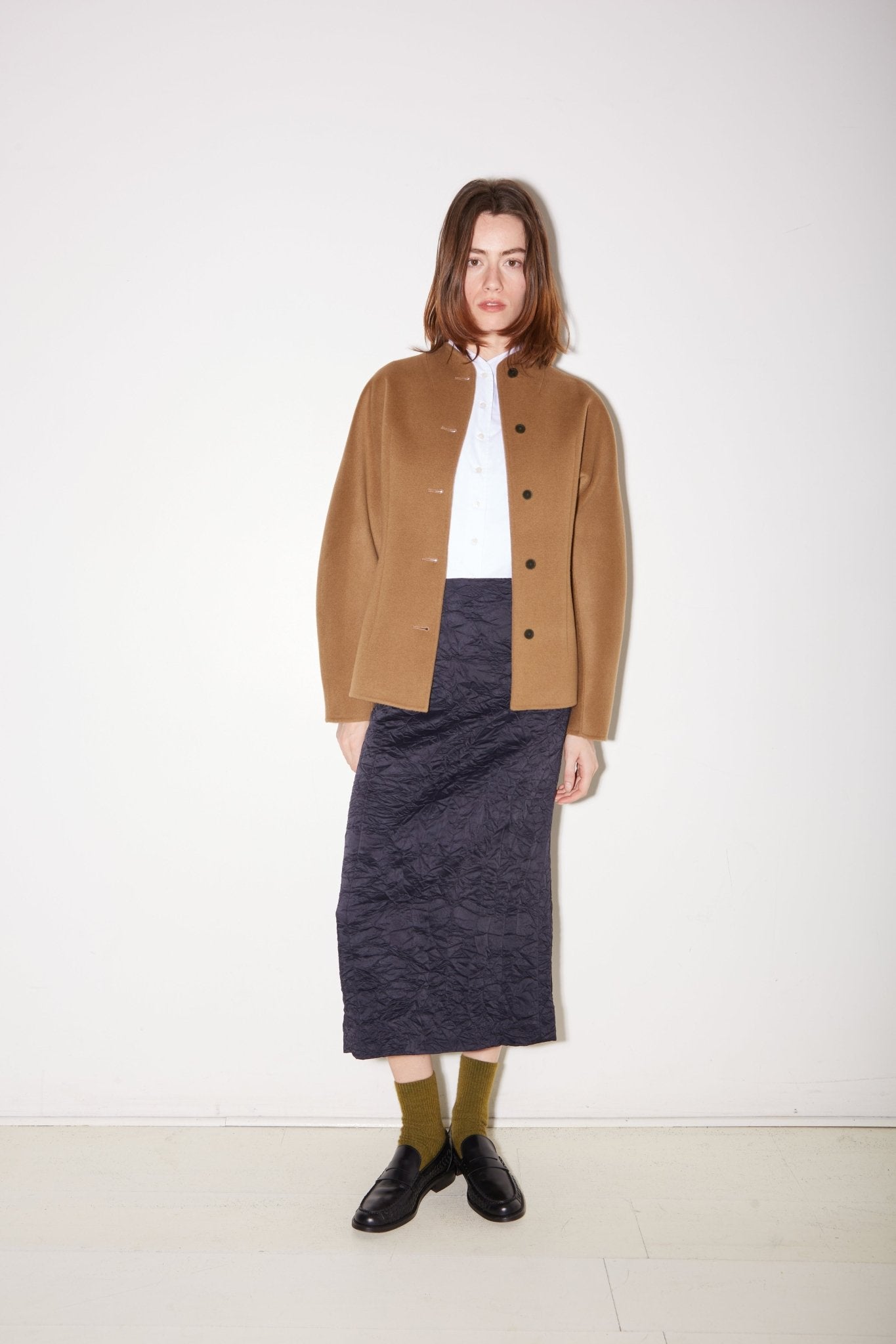 VESTE CHARLIE AJUSTÉE EN LAINE BEIGE - ROSEANNA