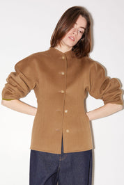 VESTE CHARLIE AJUSTÉE EN LAINE BEIGE - ROSEANNA