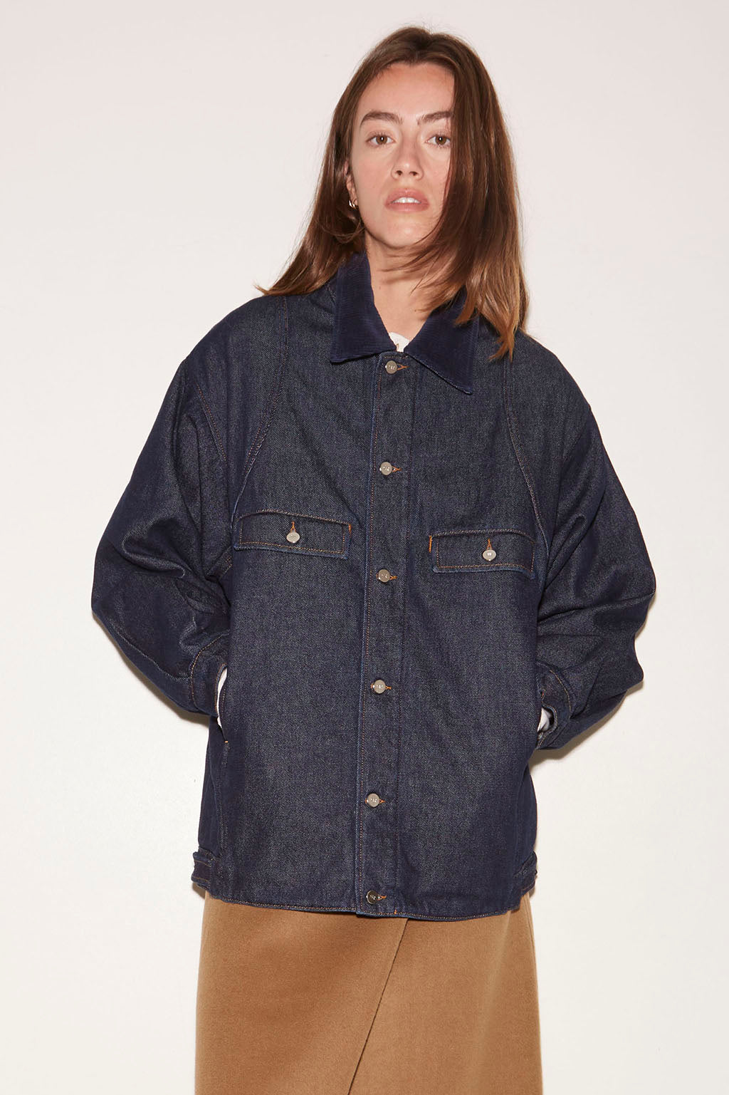 VESTE HENRI EN DENIM BRUT - ROSEANNA