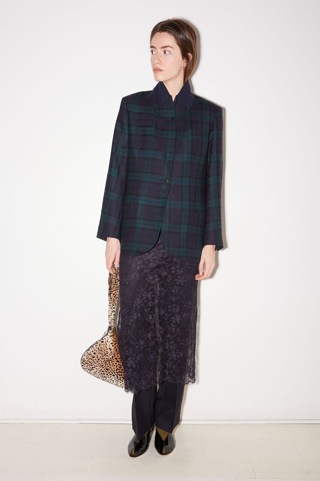 VESTE MICKEY EN LAINE TARTAN - ROSEANNA